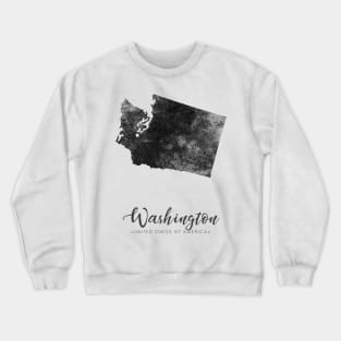 Washington state map Crewneck Sweatshirt